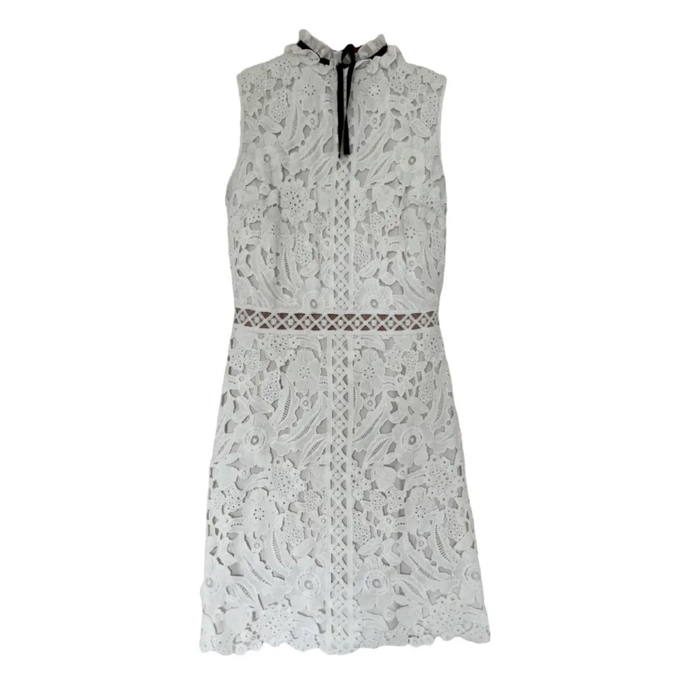 Ted Baker White Floral Lace Mini Dress